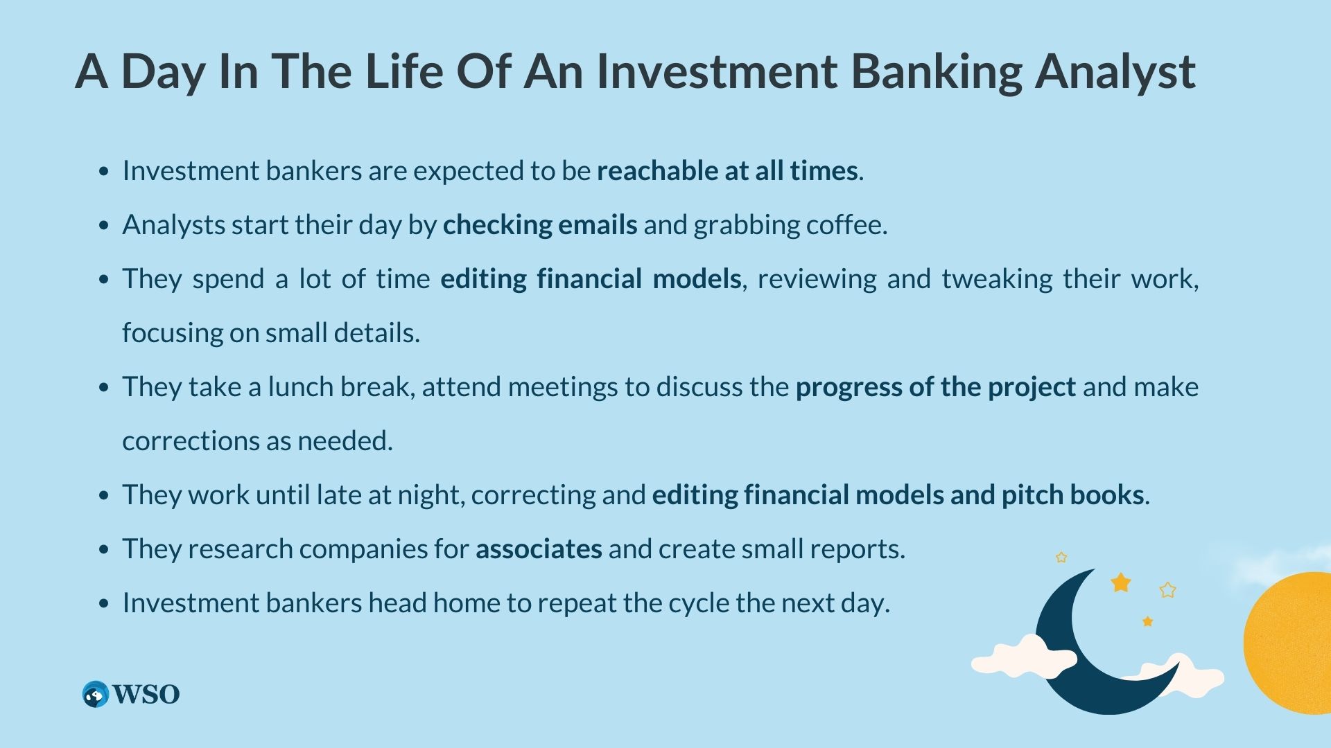 Day in the life of an investment banking job